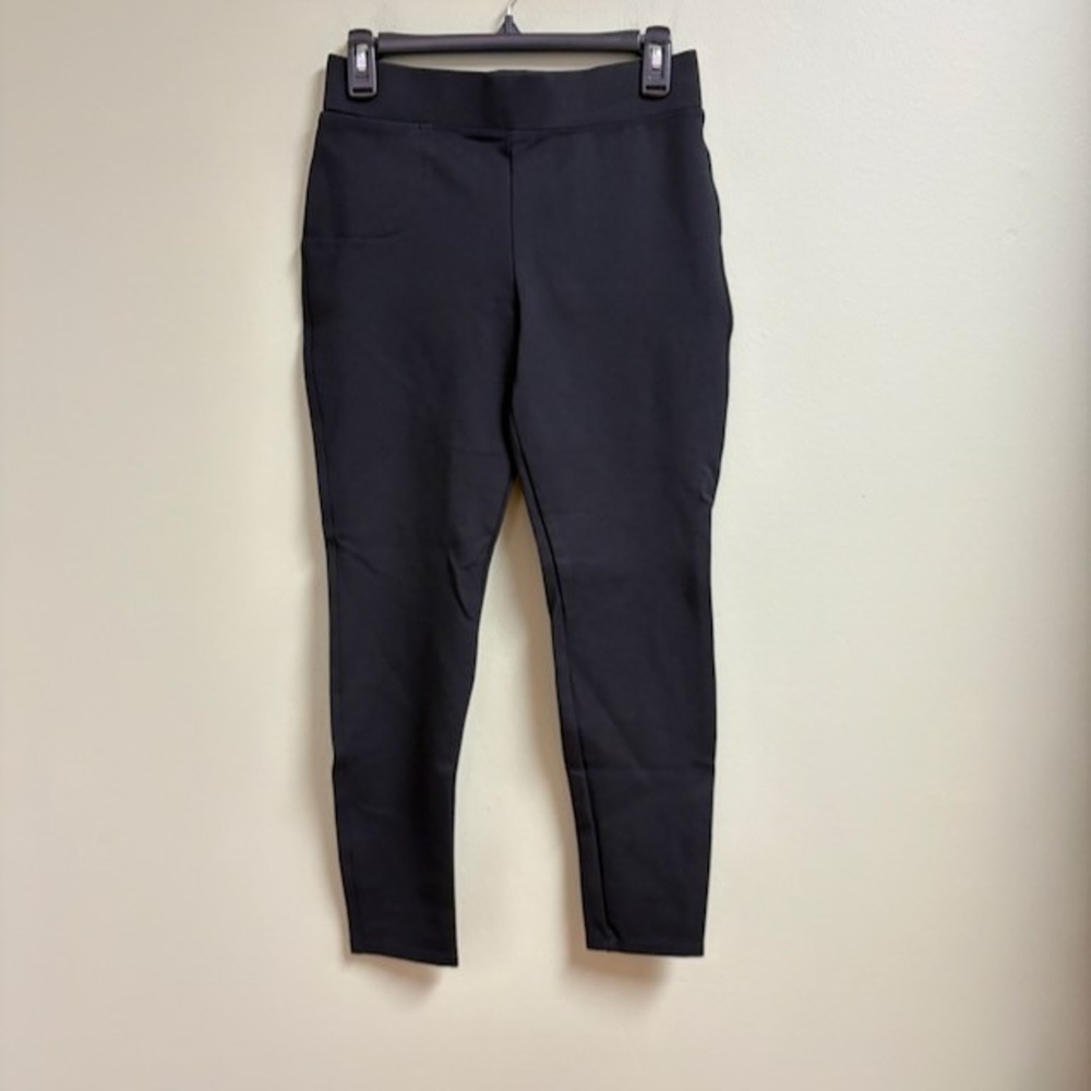 Quince Ultra-Stretch Ponte Skinny Pant Size M Black Minimalist Capsule Wardrobe
